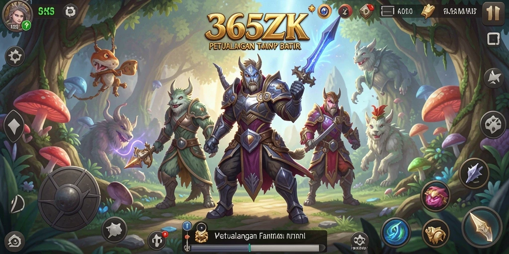 Screenshot gameplay 365ZK menampilkan aksi pertarungan yang mendebarkan.