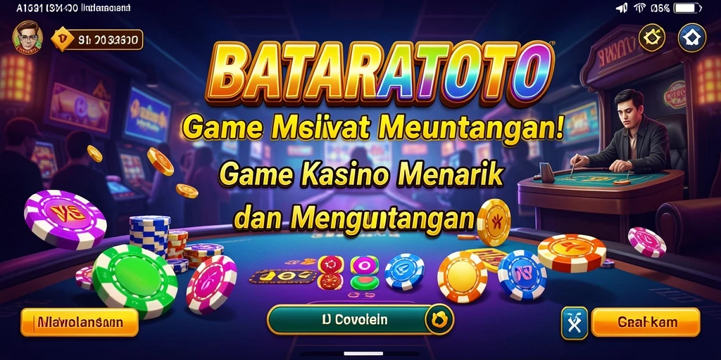 Screenshot game BATARATOTO menampilkan permainan Kasino yang seru.