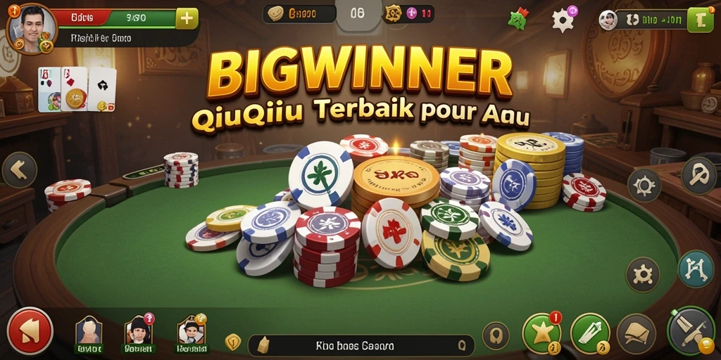 Tampilan menarik gameplay QiuQiu di BIGWINNER.