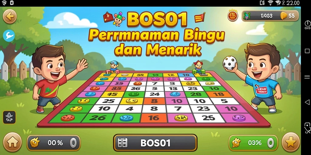 Tampilan gameplay Bingo yang seru dan menarik di BOS01.