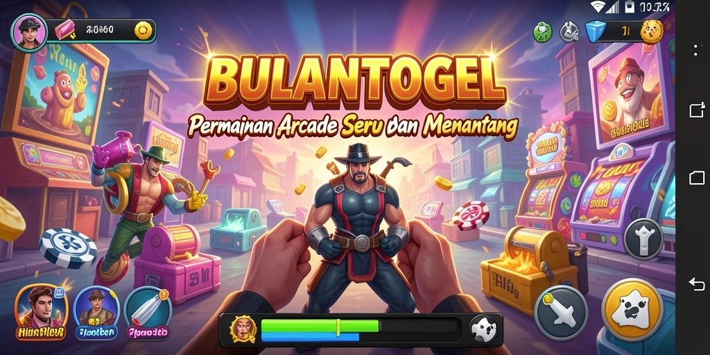 Gameplay seru BULANTOGEL dengan berbagai tantangan menarik.