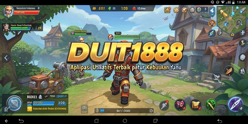 Tampilan antarmuka aplikasi DUIT188 yang modern dan fungsional.