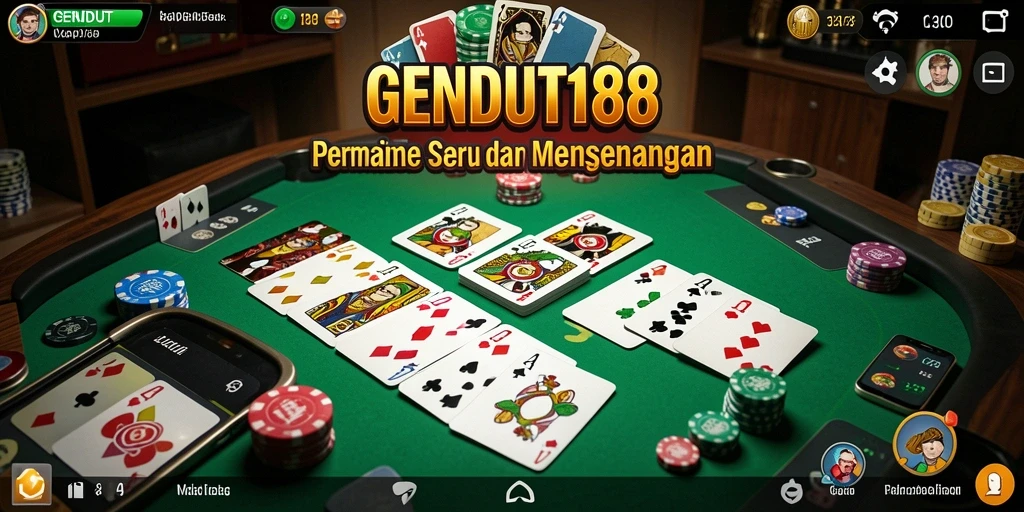 Screenshot gameplay GENDUT188 menampilkan keseruan bermain Gaple.