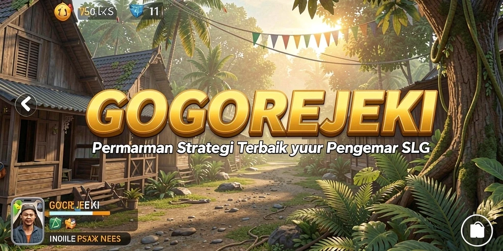 Tangkapan layar GOGOREJEKI menampilkan aksi strategi yang mendebarkan.