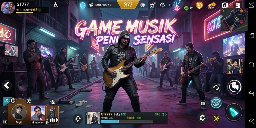 Tangkapan layar GT777 menampilkan gameplay yang menantang dan penuh warna.