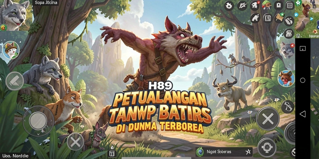 Tampilan gameplay H89 yang menakjubkan di dunia terbuka.