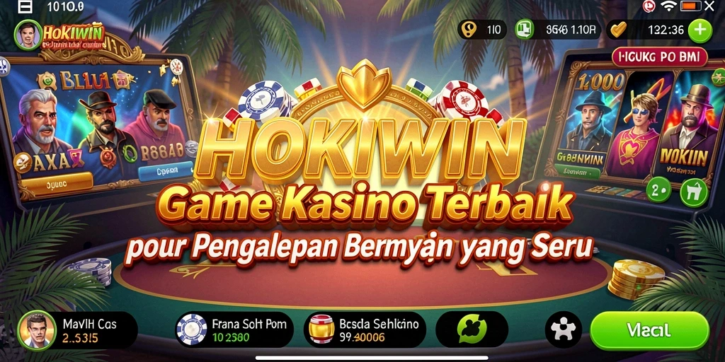Tampilan menarik dari gameplay Kasino di HOKIWIN yang seru.