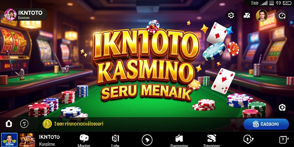Screenshot gameplay IKNTOTO menampilkan keseruan permainan Kasino yang mendebarkan.