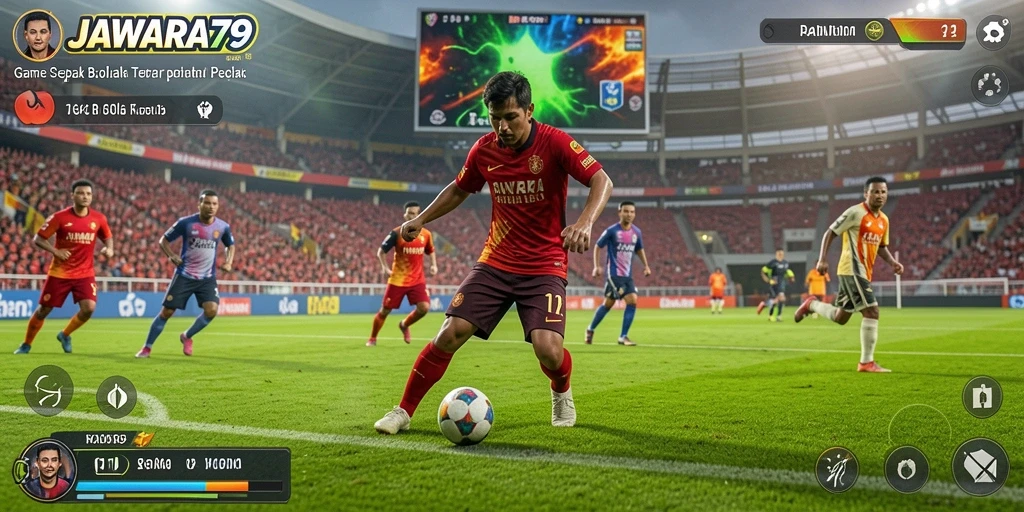 Tampilan gameplay JAWARA79 yang mendebarkan dan seru.