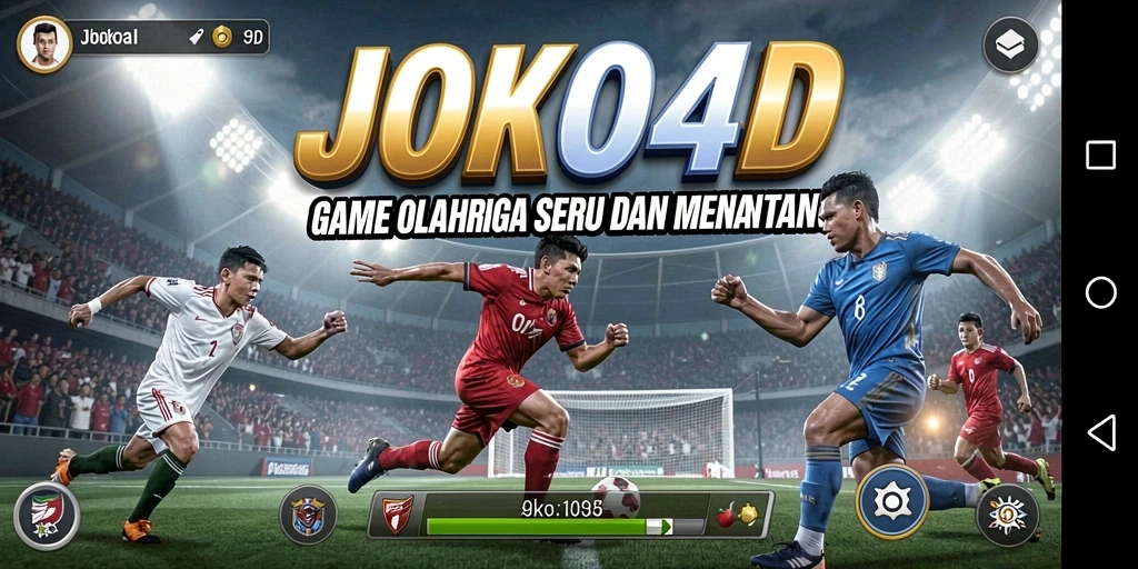 Screenshot utama JOKO4D menampilkan aksi seru dalam permainan olahraga.