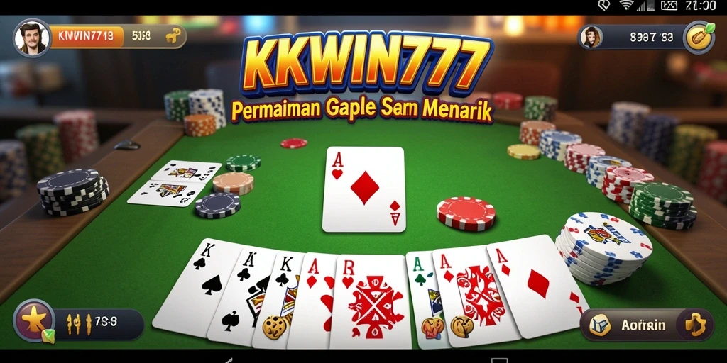 Screenshot gameplay Gaple yang seru di KKWIN777.