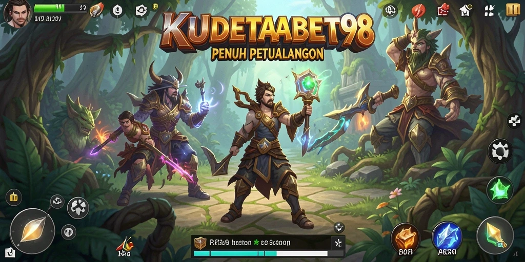 Tampilan gameplay yang mendebarkan dan penuh aksi di KUDETABET98.