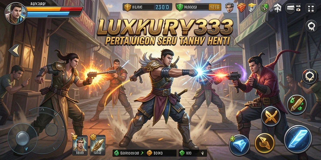 Gameplay seru dengan pertarungan intens di LUXURY333.