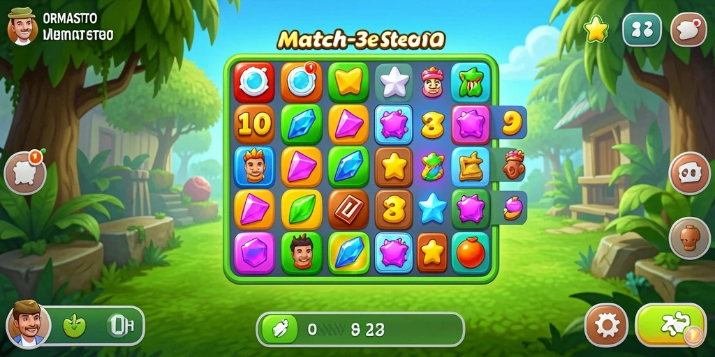 Tampilan menarik dari gameplay <strong>ORMASTOTO</strong> dengan objek colorful yang seru.