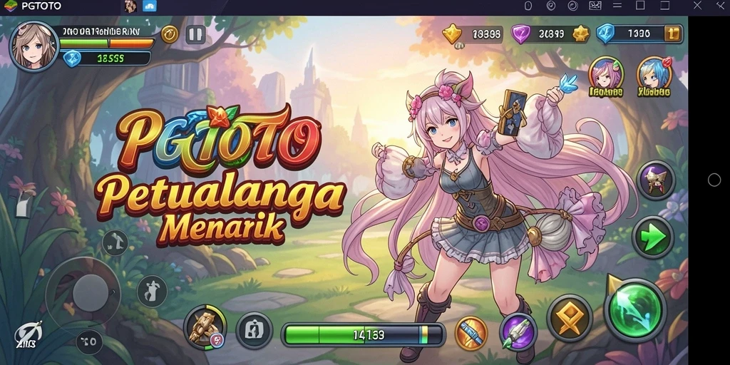 Tampilan menarik dari gameplay PGTOTO di dunia Anime.