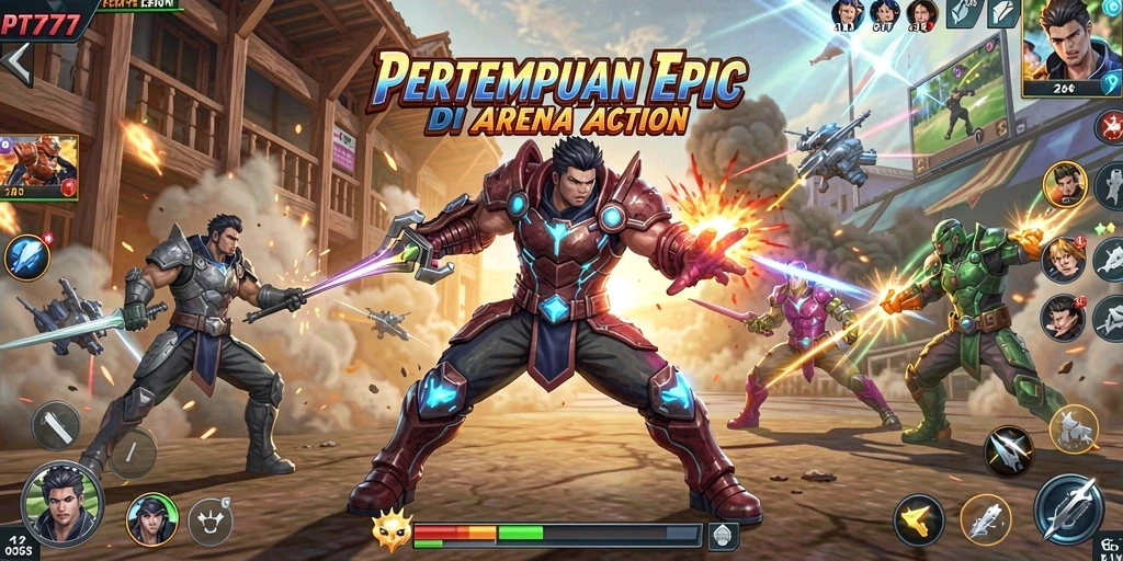 Tampilan seru dari gameplay PT777 yang penuh aksi.
