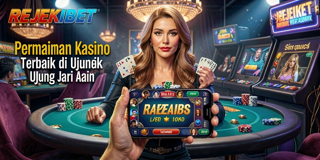 Tampilan gameplay seru di REJEKIBET dengan berbagai pilihan permainan kasino.