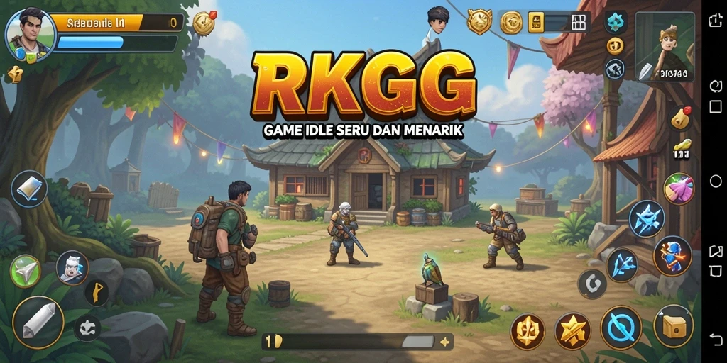 Screenshot gameplay <strong>RKGG</strong> menampilkan mekanisme Idle yang mengasyikkan.