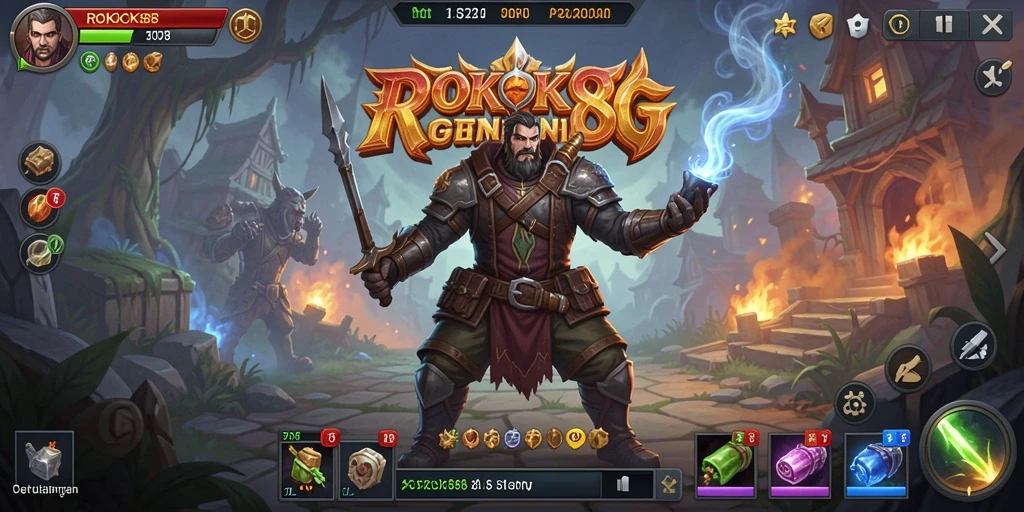 Tampilan gameplay ROKOK88 yang mendebarkan dalam aksi ARPG.