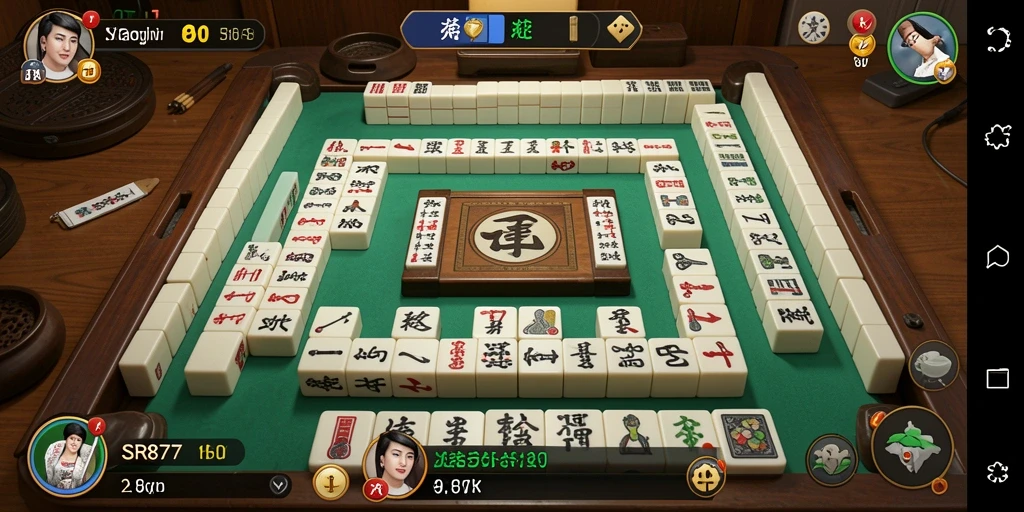 Tampilan gameplay utama SR877 yang menarik dan penuh warna.