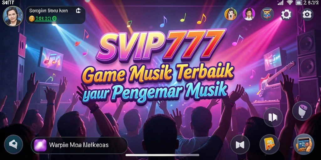 Screenshot gameplay <strong>SVIP777</strong> menunjukkan pengguna berinteraksi dengan alat musik.