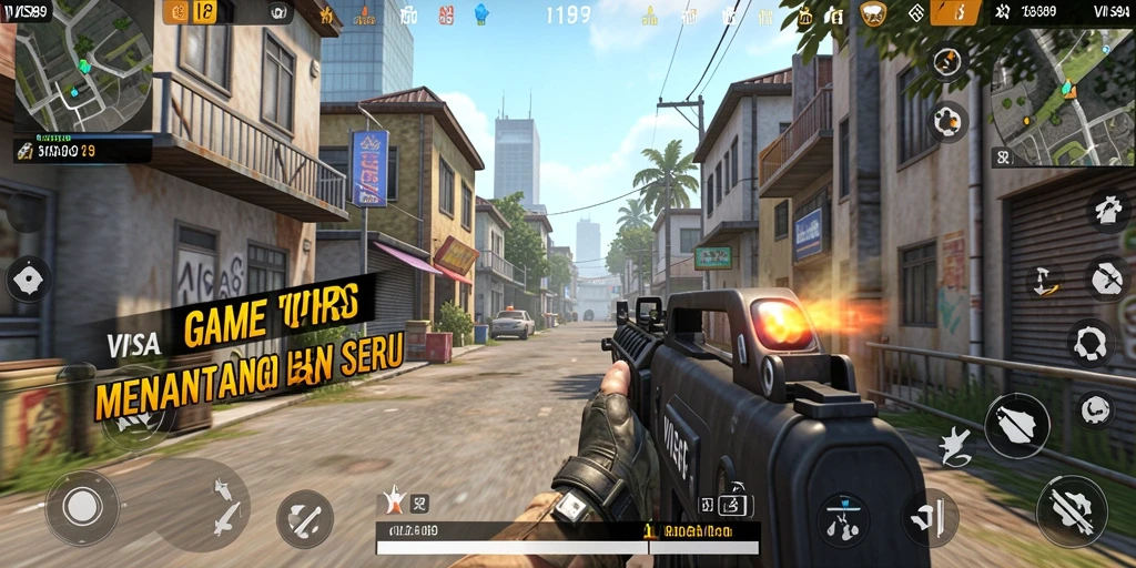 Tampilan gameplay yang intens dan mendebarkan di <strong>VISA89</strong>.
