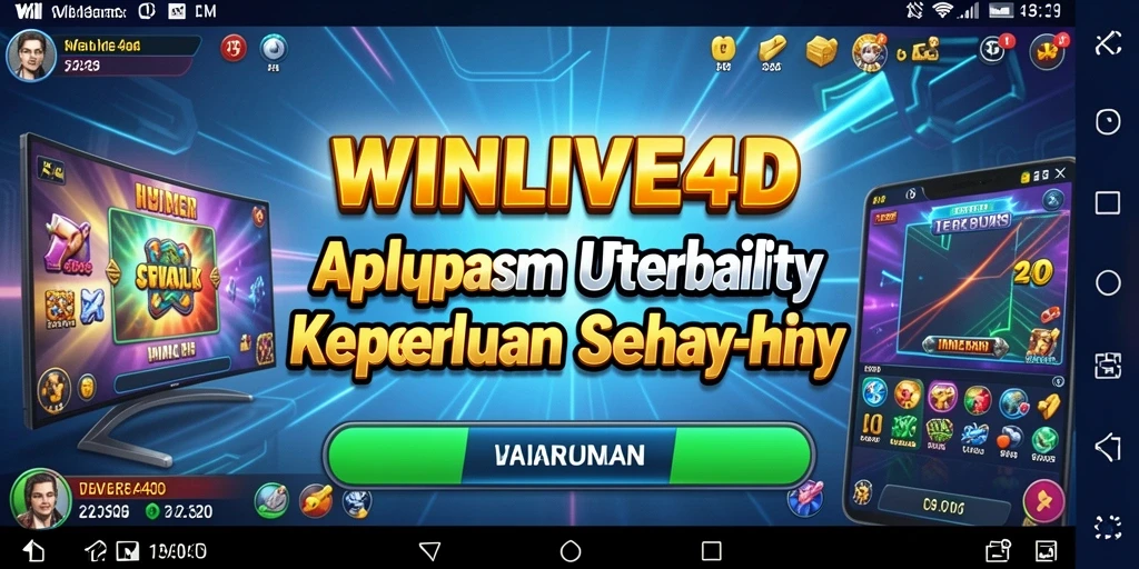 Tampilan utama WINLIVE4D dengan fitur-fitur Utility yang lengkap.